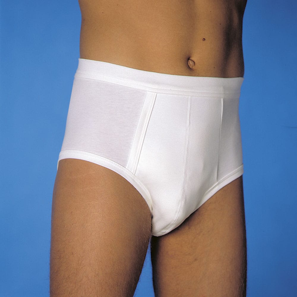 MediSet varmuusalusasu 28220 miehille, vaikeaan karkailuun. Käytetään teippivaipan kanssa. Vaikeaan karkailuun. Sopii käytettäväksi eri merkkisten teippivaippojen kanssa. Suositellaan erityisesti miehille anatomisesti muotoiltua MediSet teippivaippaa (imukyky 700ml, tuotenumero 18070). Housujen etuosassa tasku, joka pi