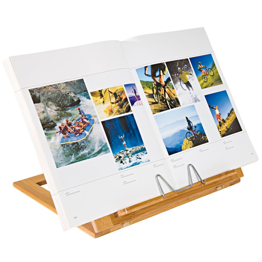 Monikäyttöinen kirjateline toimistoon tai kotiin, esimerkiksi keittiöön. Ympäristöystävällinen, koska valmistettu bambusta, joka on nopeasti kasvavaa, tukevaa ja kestävää.