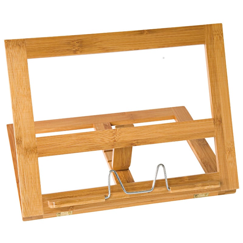 Monikäyttöinen kirjateline toimistoon tai kotiin, esimerkiksi keittiöön. Ympäristöystävällinen, koska valmistettu bambusta, joka on nopeasti kasvavaa, tukevaa ja kestävää.