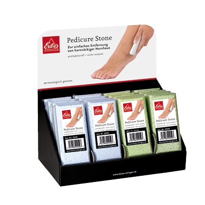 Pedikyyrikivi hohkakivi kovettumien poisto jalkapohjista myyntiteline
