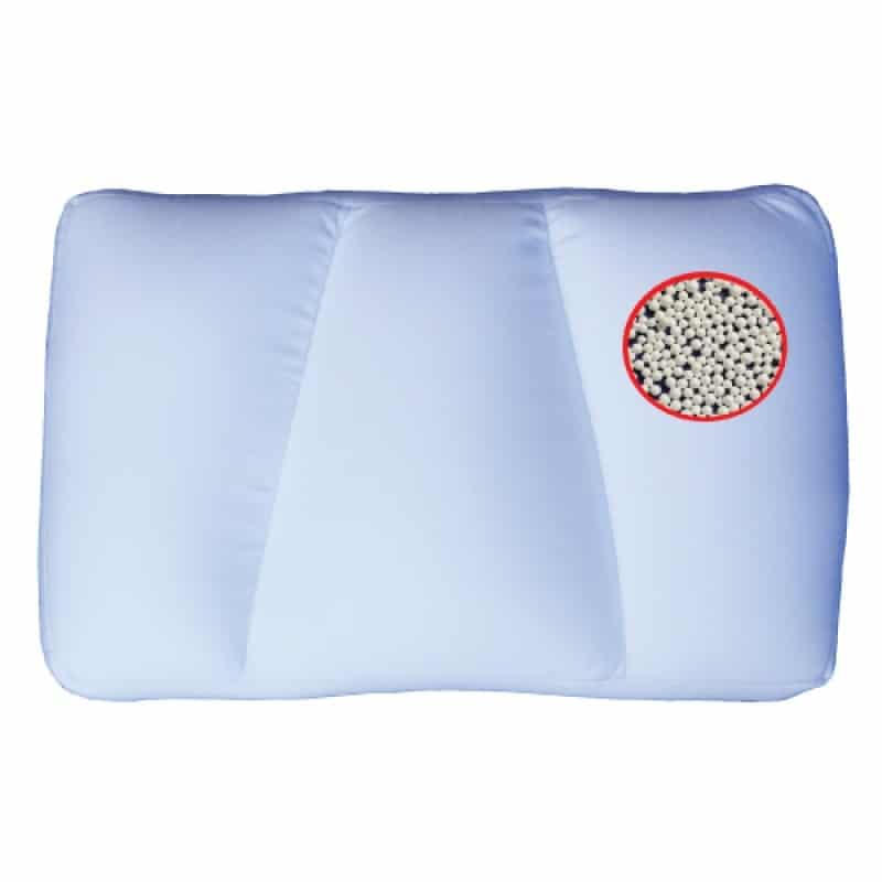 ergonomiatyyny, mukautuu vartalon mukaan, helpottaa niska-ja hartiasärkyä.