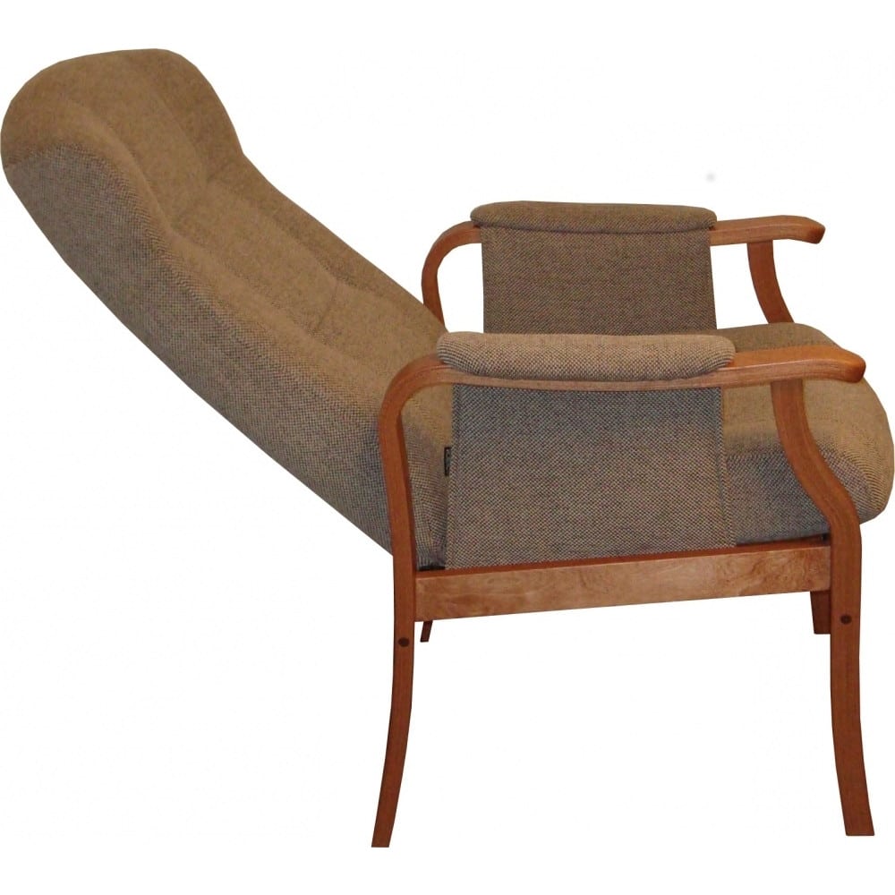 Pikku-Kippis nojatuoli on ryhdikäs ja tukeva tuoli istua. Mahdollisuus sopivaan istuinkorkeuteen ja muotoillut tyynyt takaavat hyvän istuma-asennon. Käsin säädettävä kaasujousimekanismi kallistaa selkää portaattomasti. Riittävän eteen tulevat käsinojat helpottavat tuolista nousemista. Tuoli on valmistettu EU:n alueella.