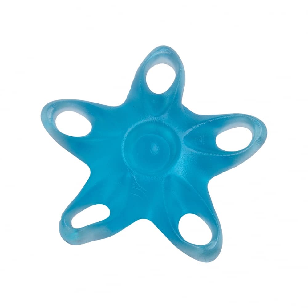 Sormien vahvistaja Meritähti Sormien ja kämmenen lihasten vahvistamiseen tarkoitettu apuväline Meritähti, vahvuudeltaan vahva, väri sininen