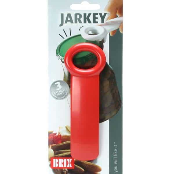 Purkinavaaja JarKey on oiva apuväline oikeastaan joka kotiin. Käytä purkinavaajaa esimerkiksi kaikenlaisten kierrekantisten lasipurkkien, kuten hillo-, kurkku- tai TexMex-purkkien, avaamiseen, Jarkey purkinavaajan avulla poistetaan purkista alipaine. Tämän jälkeen kansi on helppo kiertää auki. Tunnetaan myös nimillä sihauttaja ja ilmaaja Käyttöohje: Aseta JarKey purkinavaajan kynsi kannen reunan alle. Nosta avaajan vartta varovasti ylöspäin, kunnes kannen keskikohta poksahtaa ylös. Nyt paine purkissa on tasaantunut ja kansi avautuu helposti.