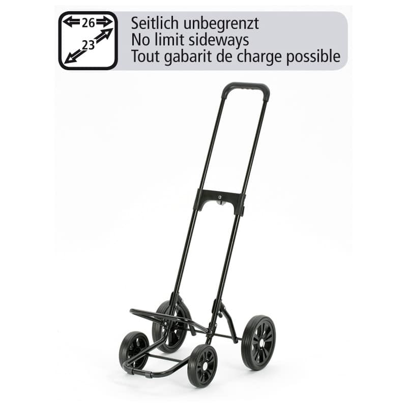 Saksalainen andersen ostoskärry kvartetti. Nelipyöräinen, tukeva runko.