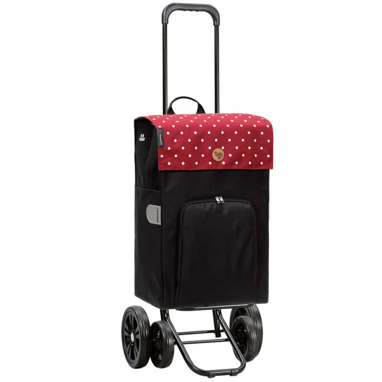 Ostoskärry nelipyöräinen Andersen Kvartetti Malit valkoinen on erittäin vakaa