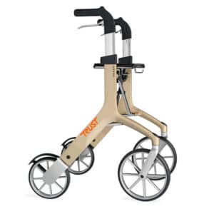 Rollaattori Let's Fly tyylikäs ja siro, värinä beige