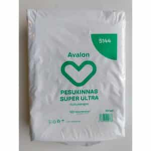 Pesukinnas vuoreton 50 kpl /pkt, kuitukangasta.