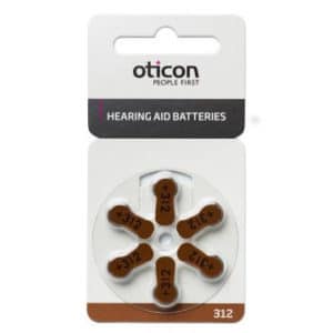 Kuulokojeparisto Oticon 312