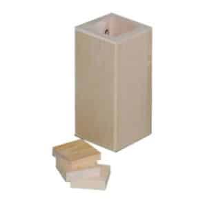 Korotuspala puinen 10cm sängynjaloille