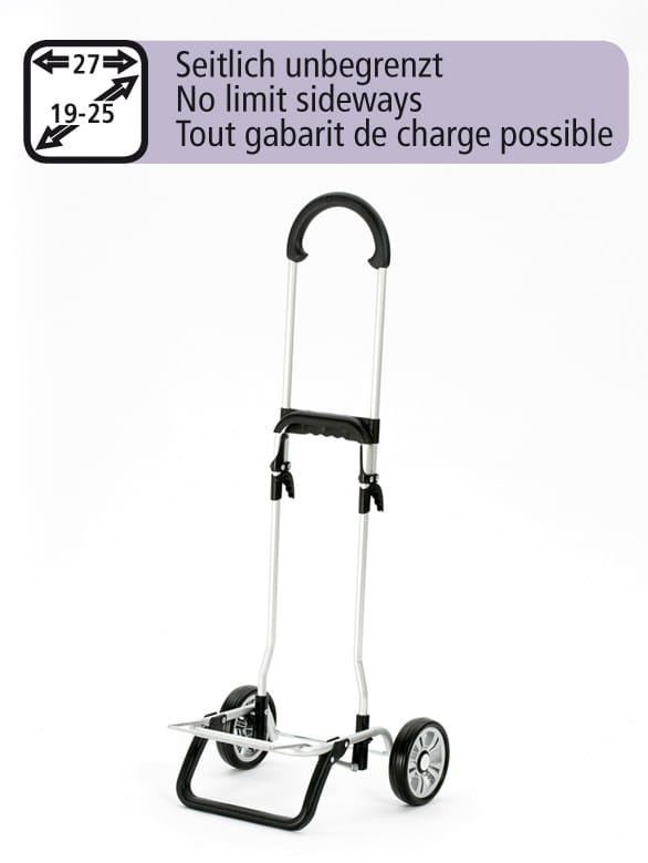 Ostoskärry Andersen Scala Shopper Plus alumiininen runko on hyvin kevyt