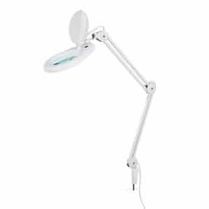 Suurennuslasivalaisin Magni 5" 9W 3D, tukeva metallinen varsi, joka on säädettävä. 3 kertaa suurentava linssi.
