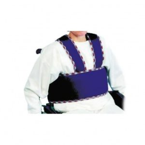 Mahavyö pyörätuoliin aikuiselle. Tukevaa polyesteriä, estää liukumasta alas pyöratuolissa.