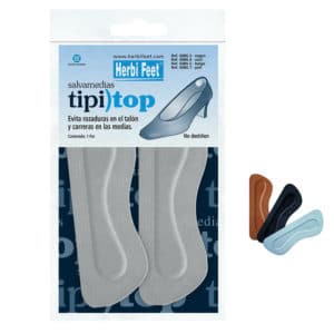 Kantapääsuoja Tipitop suojaa kantapäätä kengän reunan hankaukselta. Itsekiinnittyvä, poista tarrapaperi, materiaali mikrokuitukangasta.