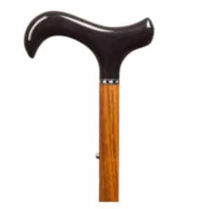 Kävelykeppi hiilikuitu klassinen teak puujäljitelmä. Kevyt ja tyylikäs.