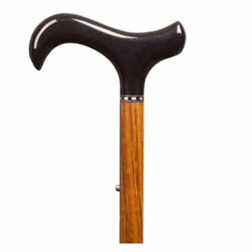 Kävelykeppi hiilikuitu klassinen teak puujäljitelmä. Kevyt ja tyylikäs.