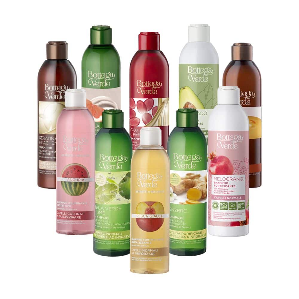 Shampoo Bottega Verde 250ml valikoima