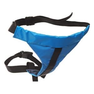 Haaravyö pyörätuoliin. Kestävä haaravyö on tuo turvaa pyörätuolin tai geriatrisen tuolin käyttäjille. Se toimii turvatyön tavoin ja estää käyttäjää liukumasta istuimelta.