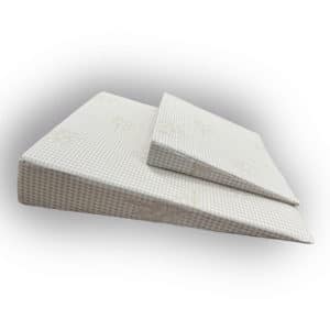 Refluksityyny kiilatyyny 80x80x15cm puuvillapäällinen sivusta kuva.