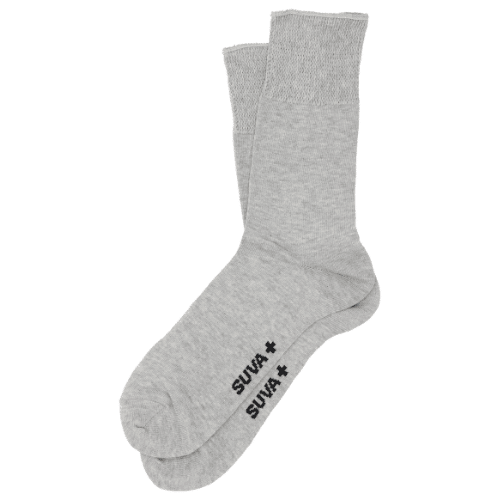 Sukka kiristämätön Suva ohut on suunniteltu erityisesti diabeetikon tarpeisiin. Sukat eivät purista ikävästi venyvän resorin ansiosta.