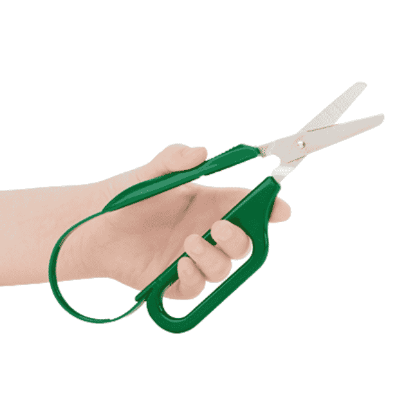 Joustosakset Easi-Grip vasenkätiselle ovat kevyet, helppokäyttöiset joustosankaiset sakset. Itsestään aukeava tekniikka helpottaa leikatessa