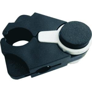 Kävelykepinpidike klipsillä saat kepin nojaamaan tasoa vasten ilman, että tarvitsee murehtia kepin kaatumisesta.