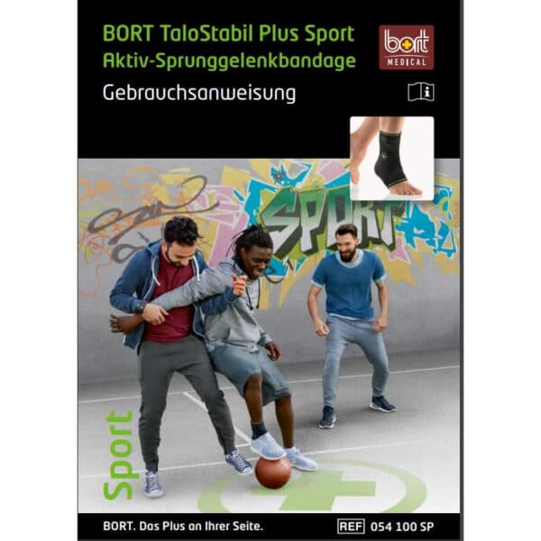 Nilkkatuki TaloStabil Plus Sport Bort nilkan pehmytkudoksen tukemiseen. Sopii myös urheilijoille.