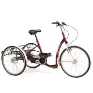 Kolmipyörä Lagoon 3-vaihteinen tuotekuva punainen