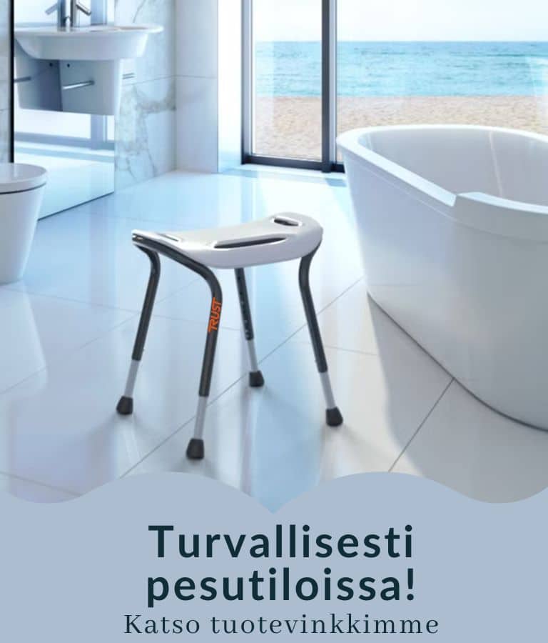 Hyvinvoinnin apuvälineet: pesutuoleilla turvallisuutta pesutiloihin