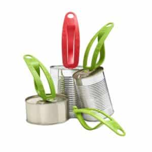 Rengaskannenavaaja Handy säilyketölkinavaaja avaa aukivedettävät kannet kätevästi.