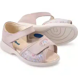 Naisten leveälestinen sandaali Hop Stone Floral erinomainen sandaali kipeille tai turvonneille jaloille.