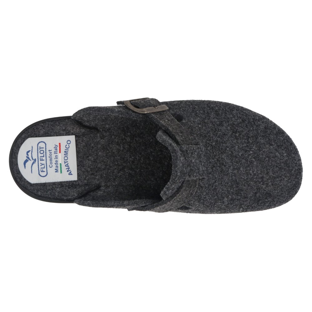 Aamutossu miehille huopapistokas Fly Flot sisäpohja on myös huopaa. Lämmin ja mukava myös paljain jaloin.
