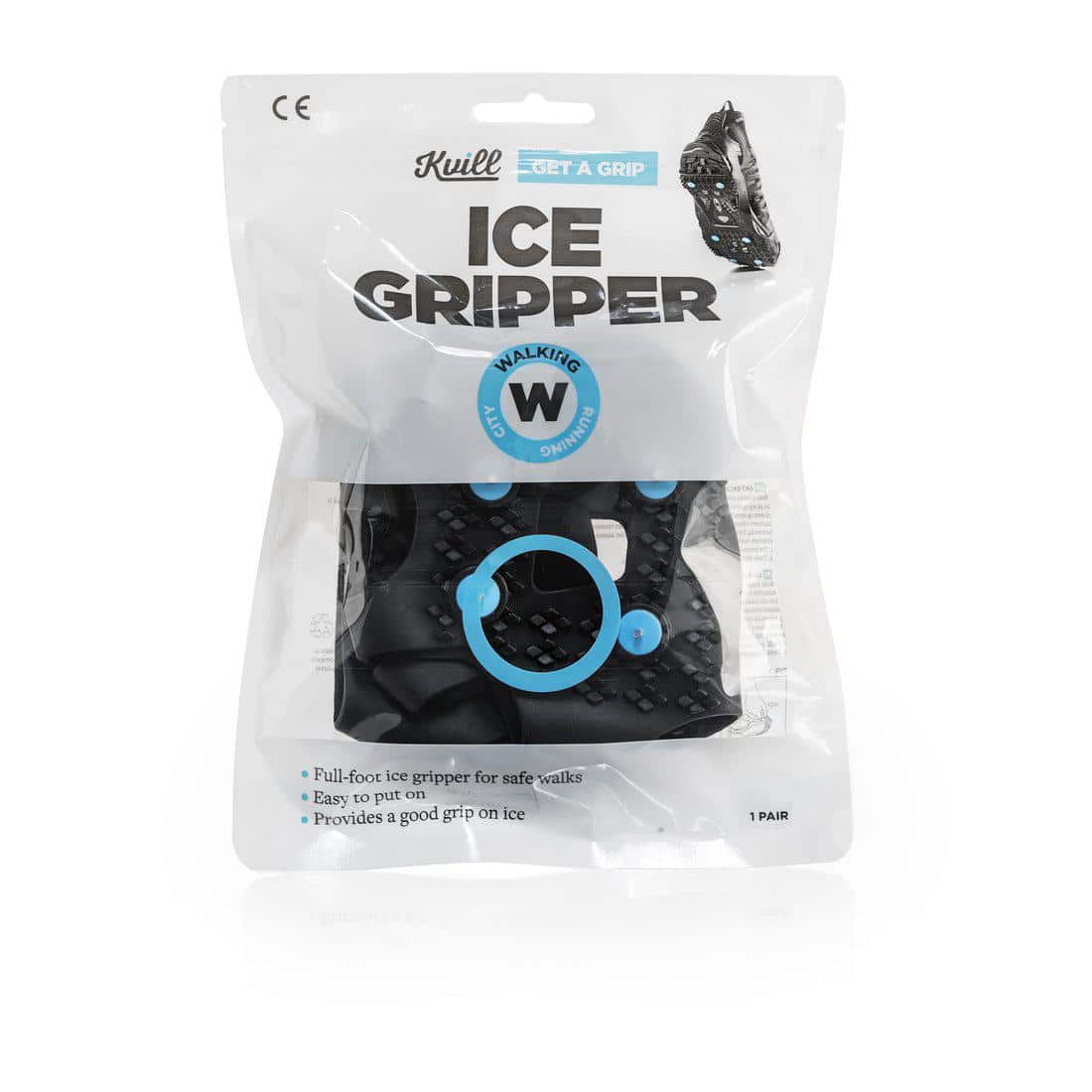 Liukuesteet kenkiin Kvill Ice Gripper valitse sinulle sopiva koko.