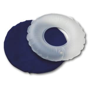 Rengastyyny ilmatäytteinen istuinrengas sis. puuvillapäällinen