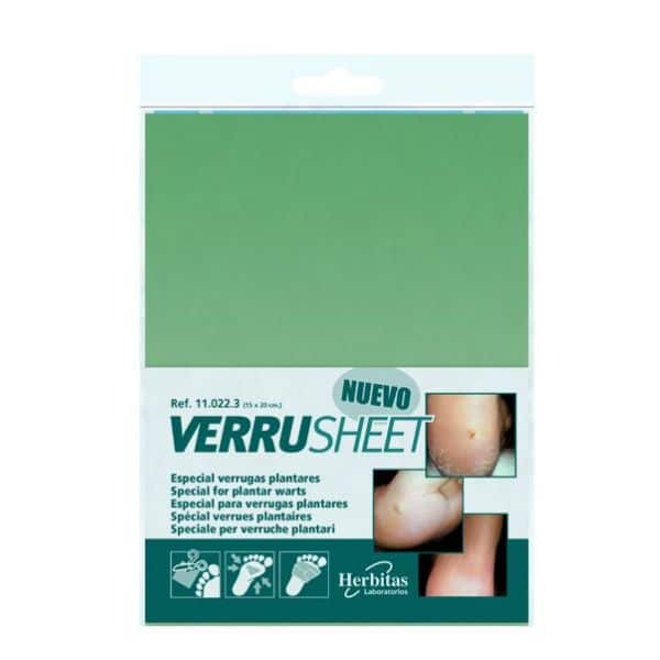 Hoitoarkki jalkapohjan syylille Verrusheet 15x20cm