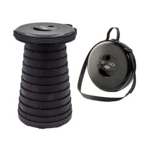 Teleskooppi retkijakkara Sittogo kulkee näppärästi mukana missä vain. Taita vain kokoon ja heitä olalle.