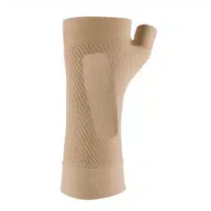 Rannetuki WS6 Performance Wrist Sleeve OS1st beige hanskamallinen tuki ei estä liikettä, mutta auttaa rannekipuun. Suosittu tuki päiväkäyttöön hiirikäsi- ja muissa ranteen kiputiloissa.