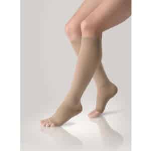 Hoitosukat polvipituus Lastofa Cotton CCL2 AD avokärki resorireuna