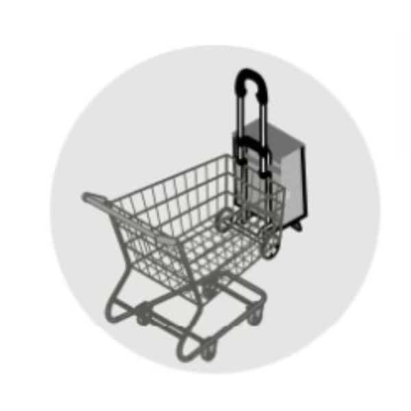 Ostoskärryn ripustuskoukku (1 kpl) Andersen