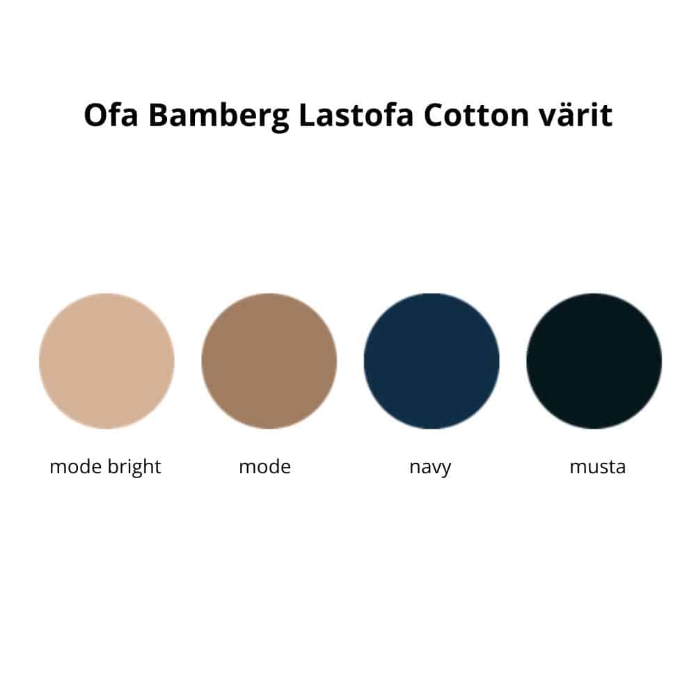 Ofa Bamberg Lastofa Cotton värivalikoima
