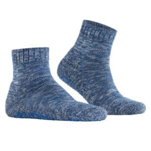 Liukuestesukka nilkkamalli Falke Cotton Grip sininen puuvillasukka.