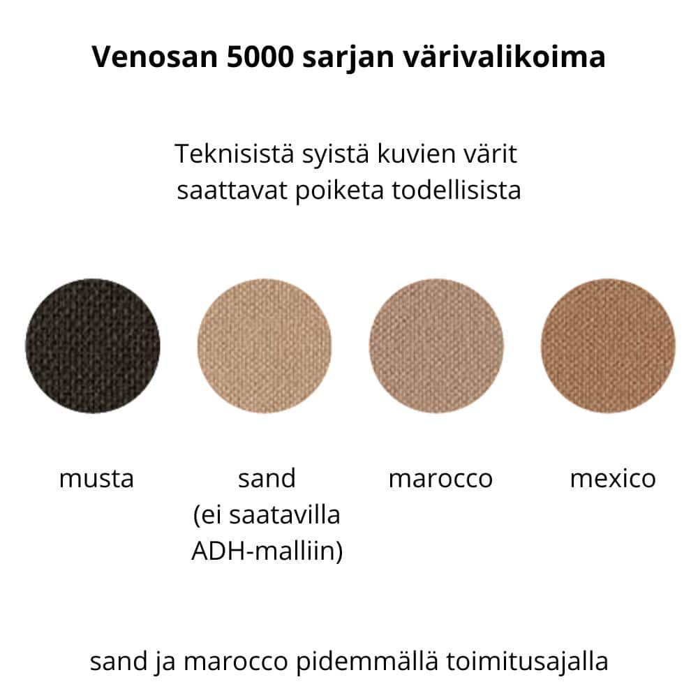 Hoitosukat polvipituus Venosan 5002 ADH CCL2 umpikärki silikonireuna - Image 3
